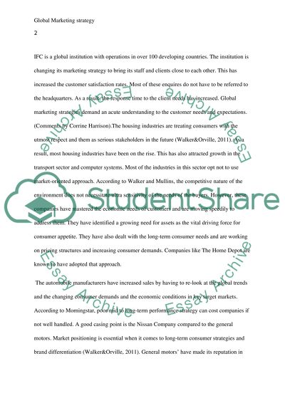 Global Marketing Strategy