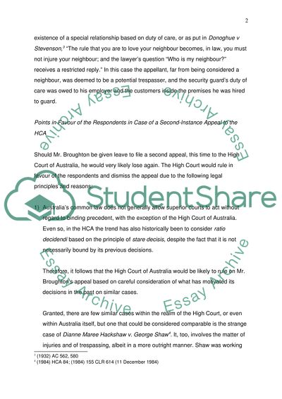 The Case of Eron Broughton v Competitive Foods Pty Ltd