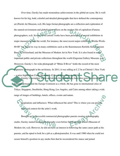 Biographical Facts about Andreas Gursky