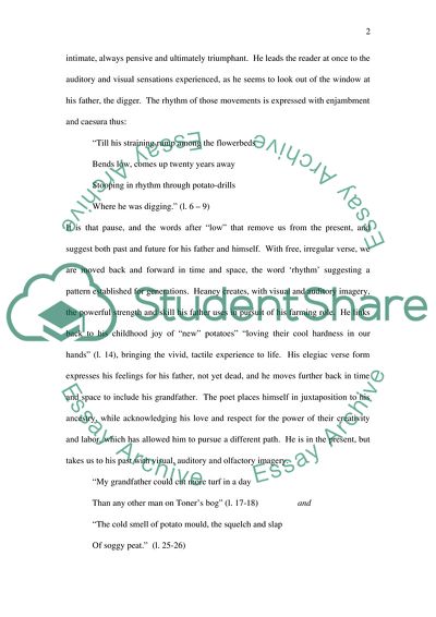 A Comparison of Digging by Seamus Heaney and The Thought Fox by Ted Hughes
