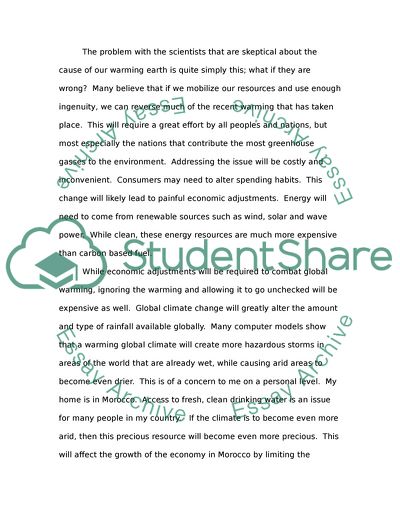 Changing in Global Climate