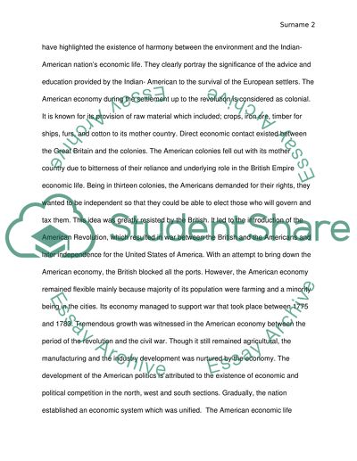 The Development of the American Economic