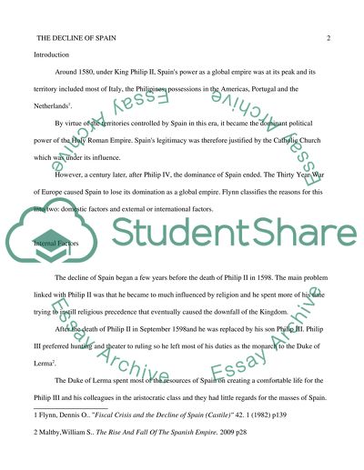 The Decline of Spain