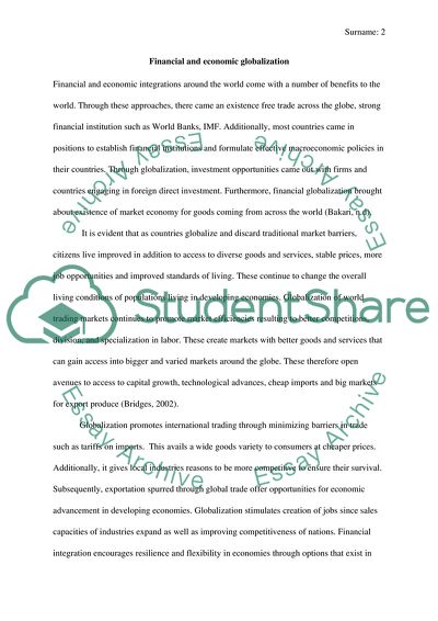 An Objective Argument that Justifies Globalization