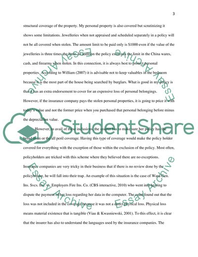 In Depth Review of Homeowner Policy