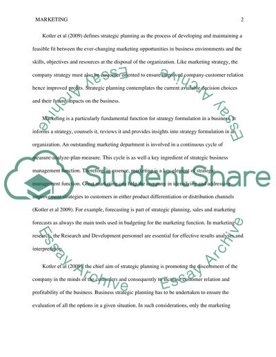 Finance and Marketing Issues