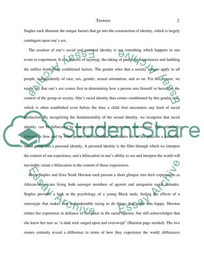 Role of Sex in Racial Identity