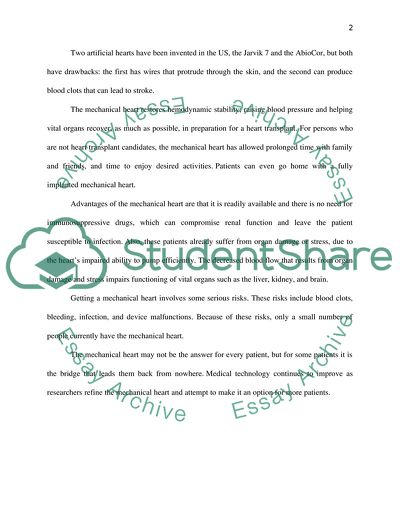 Mechanical Artificial Hearts