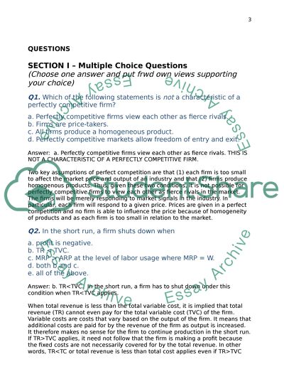 Managerial Economics 610