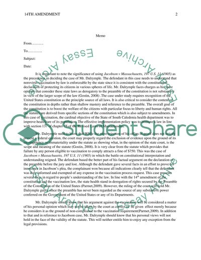 Analysis of the Case of Mr Dalrymple