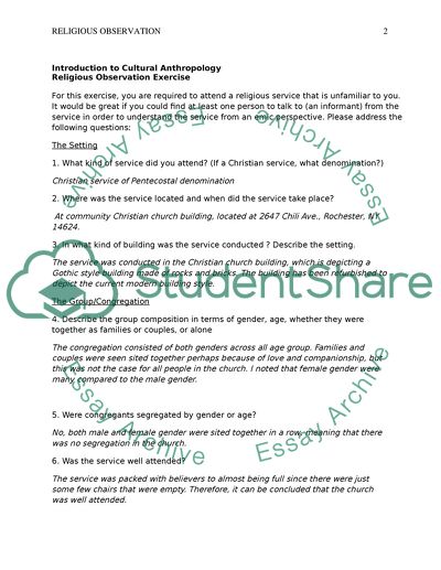 Religious observation