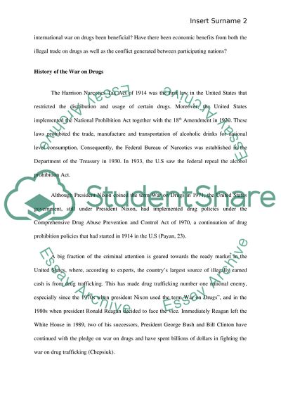 International War on Drugs