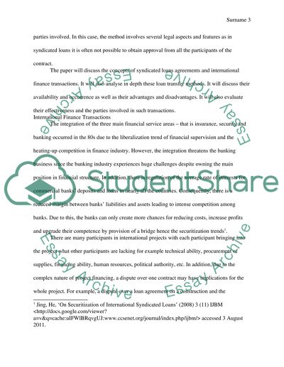 International Financial Transactions