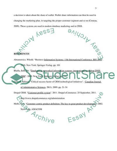 Segmenation and customer profiling and wallet share