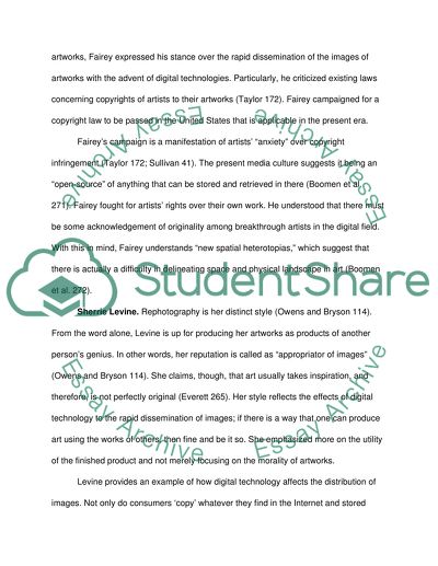 Rapid dissemination of images has had an impact on artists