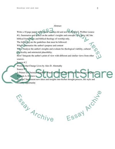 Worship that Change Lives