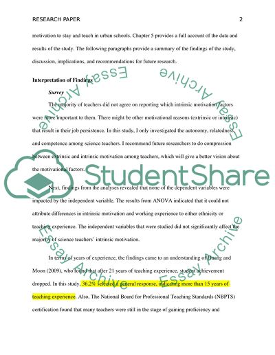 Teachers in Urban Settings