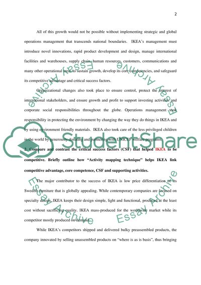 The Operations Management Strategy of IKEA