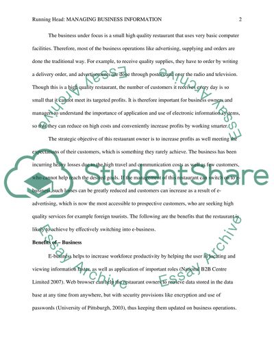 Application of Information Technology in Businesses