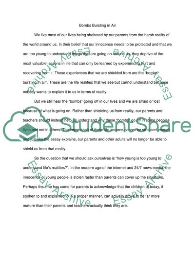 Bombs Bursting in Air