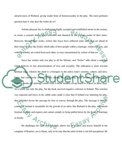 James Joyces Exiles - A Story That Reveals and Consumes