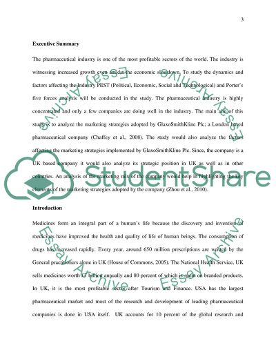 Marketing Strategy of GlaxoSmithKline