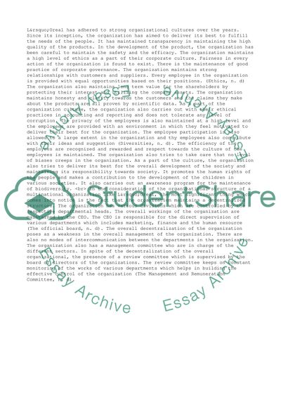 Loreal Corporate Sustainability Report Analysis