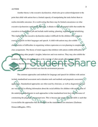 Autism Spectrum Disorder