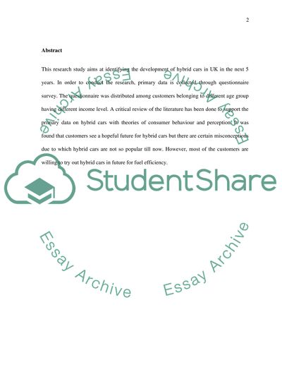 How is the development of hybrid car for the next 5 years in the United Kingdom