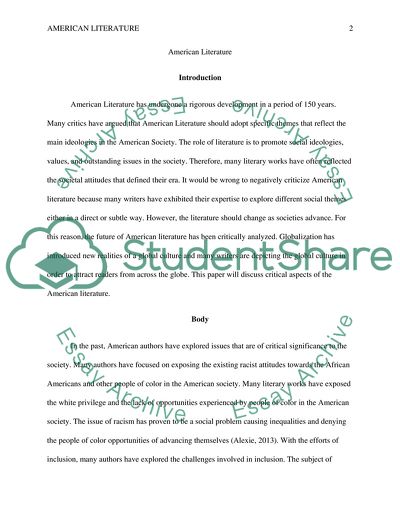 American Literature Essay