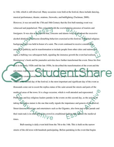 The San Fermin Event