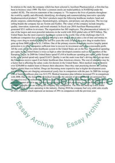 Auxilium Pharmaceutical Corporation