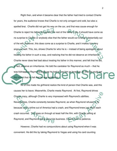 Rain Man Not Credible, Not a Classic and Should Not Have Won the Oscar