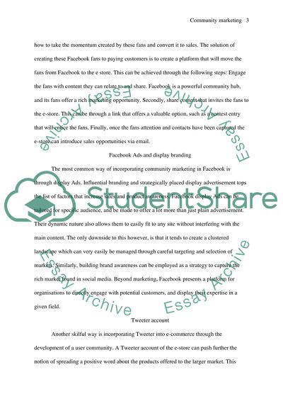 Community Marketing Through Social Media