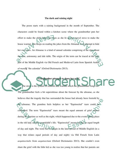 Research poem for Sestina( Elizabeth Bishop)