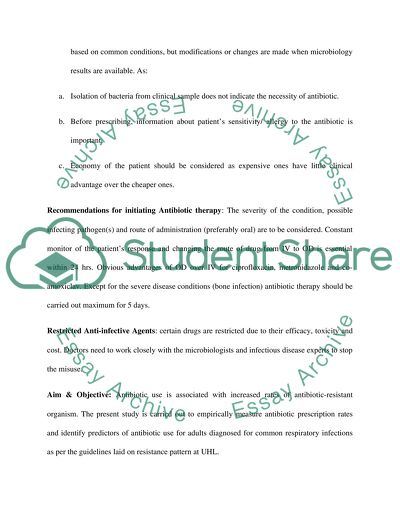 respiratory tract infections essay