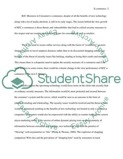 Future of Electronic Commerce Technology