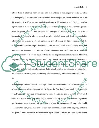 The role of A&E physicians in health promotion with regards to alcohol-related problems