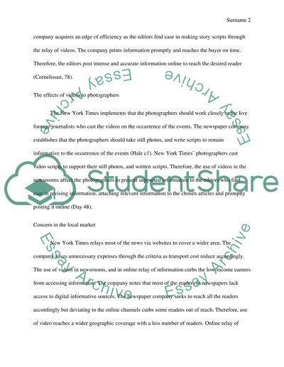 Video in the Newsroom