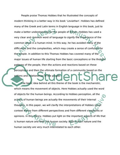 Being Right and Fair for Thomas Hobbes on the Natural Rights