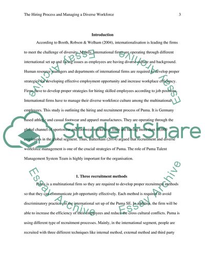 The Hiring Process and Managing a Diverse Workforce