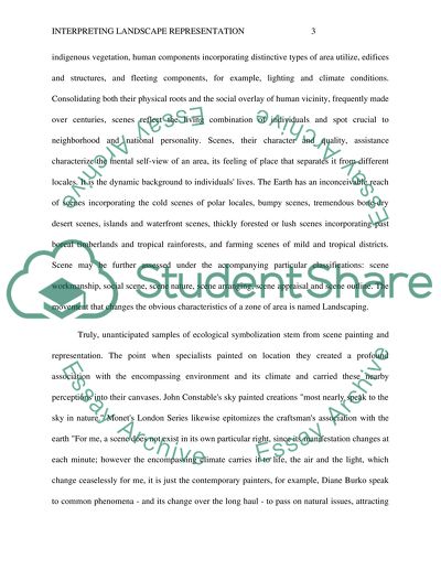 Interpreting Landscape Representation