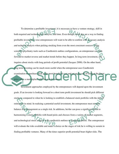 Determining a profitable investment