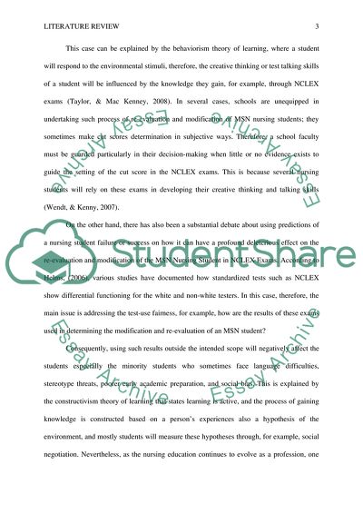 Re-Evaluation and Modification of the MSN Nursing Student Success to Pass NCLEX Exam