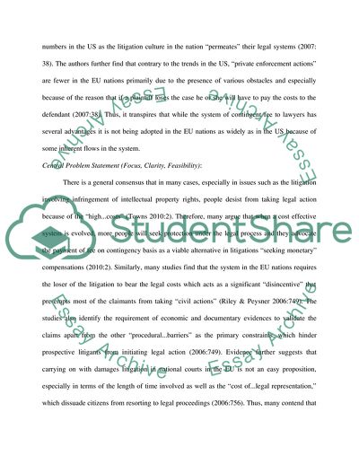 Pros and Cons of Lawyer Contingent Fees in EU Countries