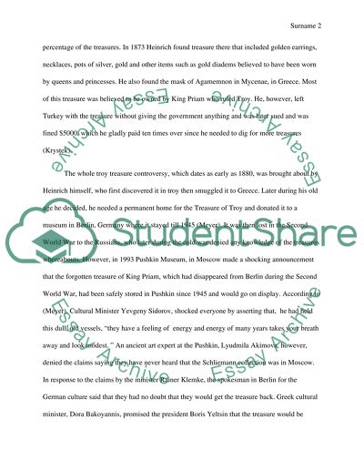 Patrimony controversy of the Treasure of Troy