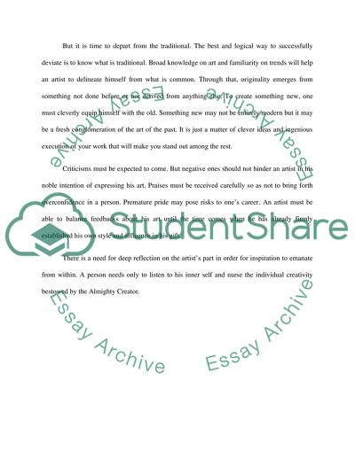 Art Originality and Inspiration