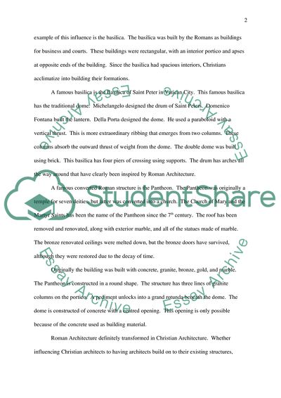 Roman Architecture Transformation into Christian Architecture