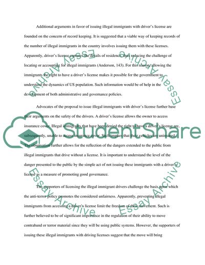 Should Illegal Immigrants be given Drivers Licenses