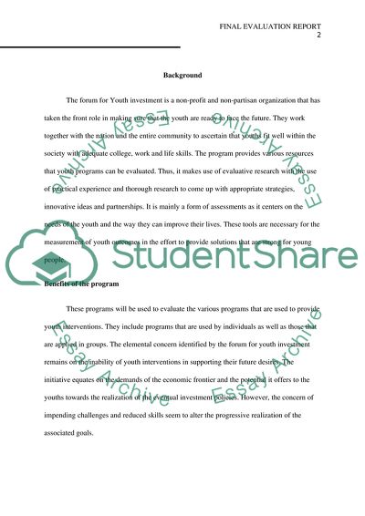 The Forum for Youth Investment